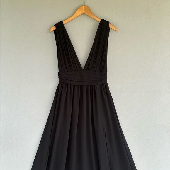 🎉5 for $45🎉 Lulus Dress Long Maxi Women Size XS Special Occasion Black - Picture 2 of 7